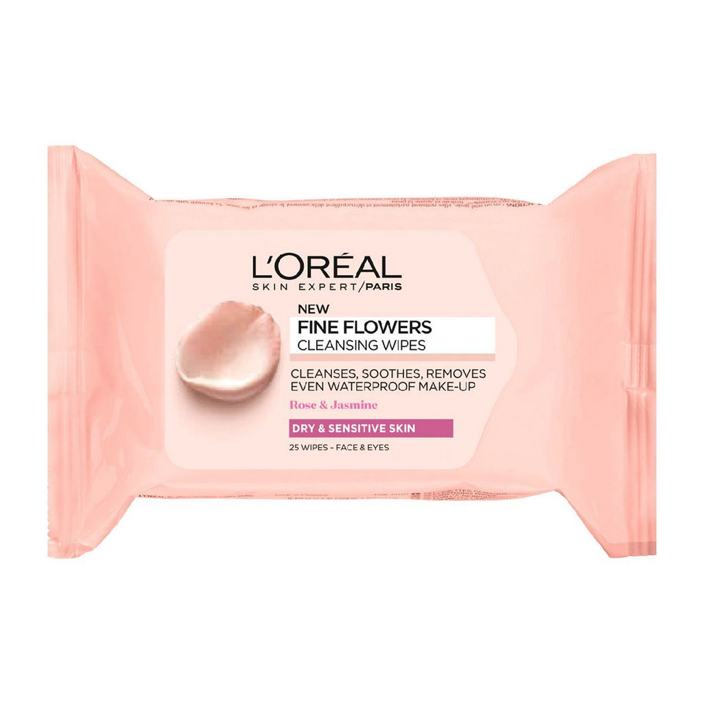 L'Oreal Paris Fine Flowers Cleansing Wipes Sensitive Skin x25