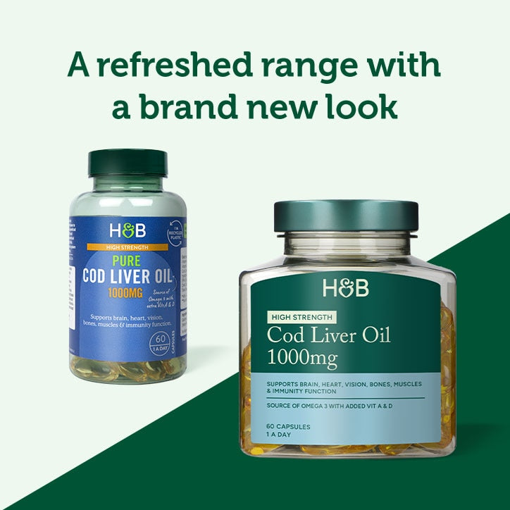 Holland & Barrett Pure Cod Liver Oil 1000mg 240 Capsules - McGrocer