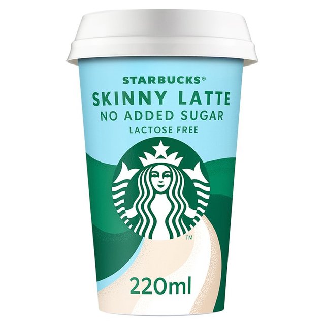 Starbucks Skinny Latte No Added Sugar Iced Coffee   220ml GOODS M&S   