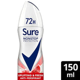 Sure Antiperspirant Deo Aerosol Nonstop Uplifting 150ml GOODS Superdrug   