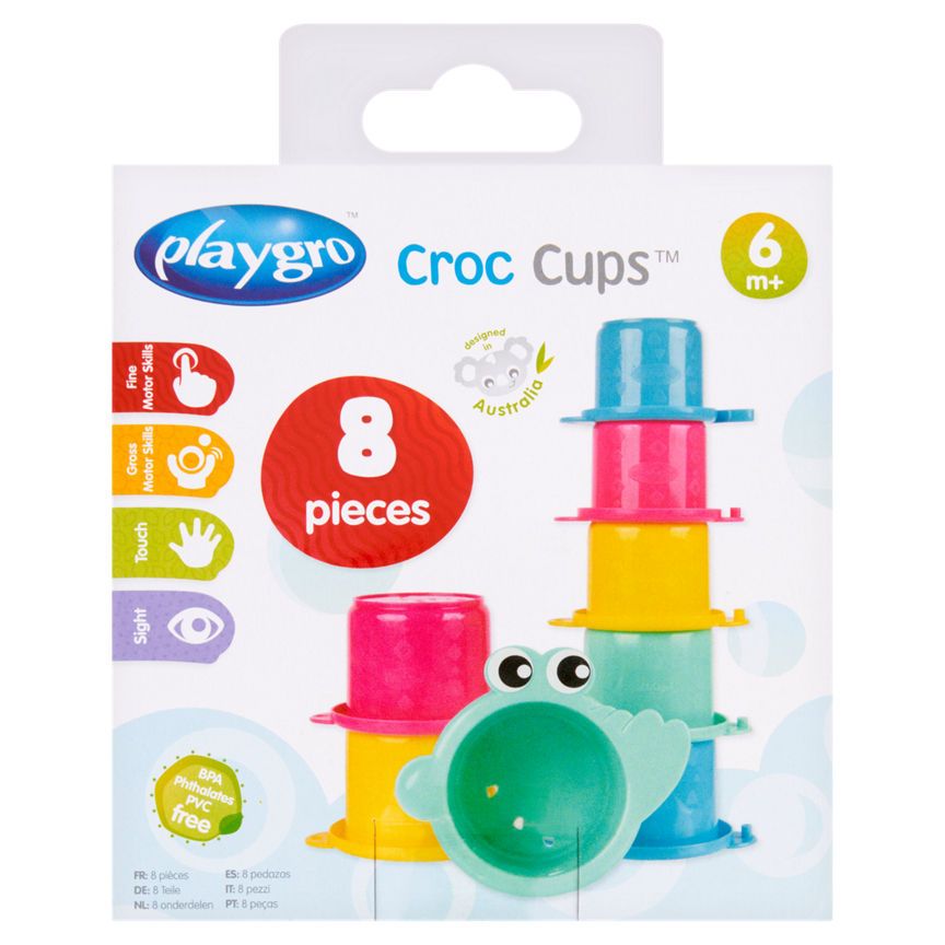 Playgro 8 Croc Cups 6m+