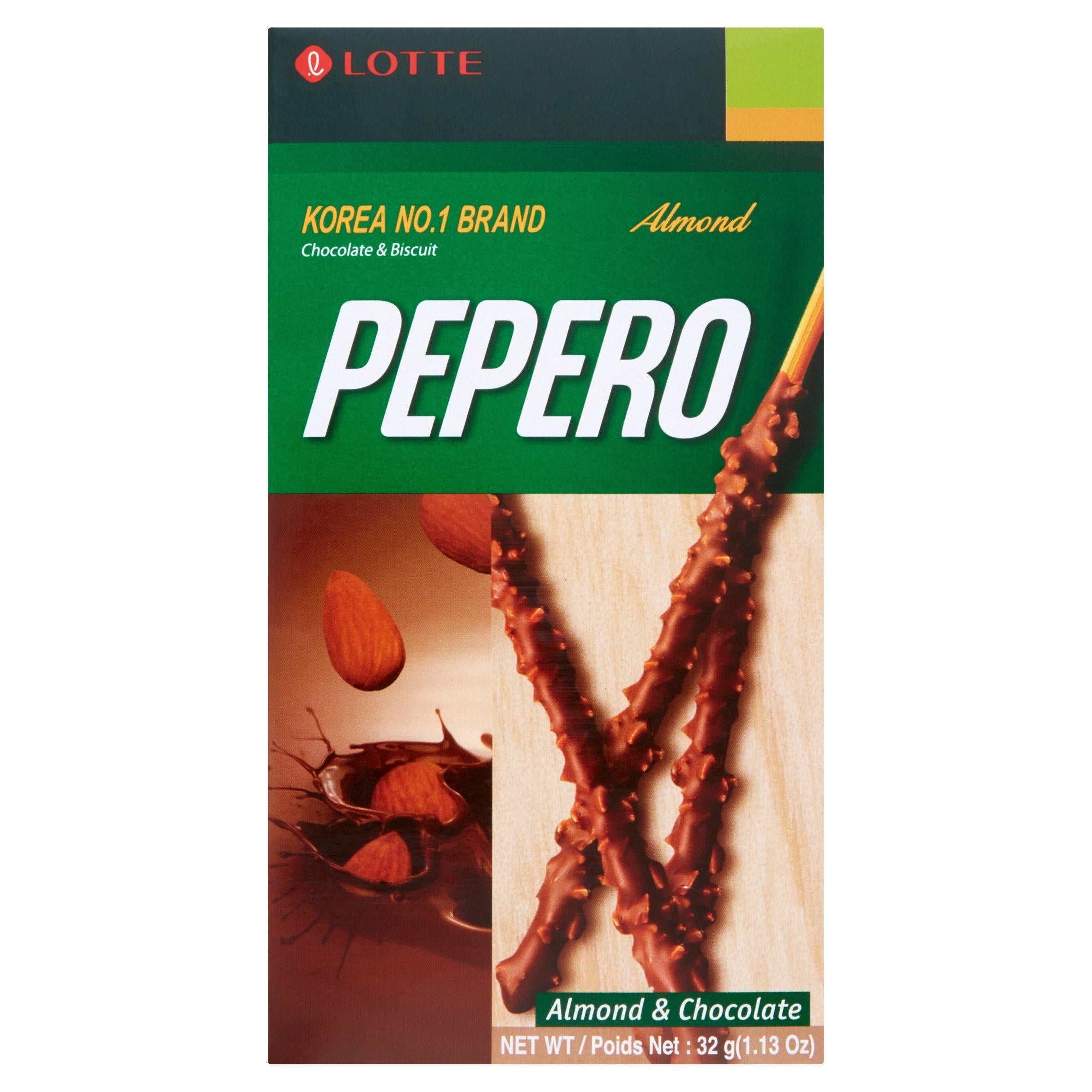 Lotte Pepero Almond & Chocolate 32g Healthier biscuits Sainsburys   