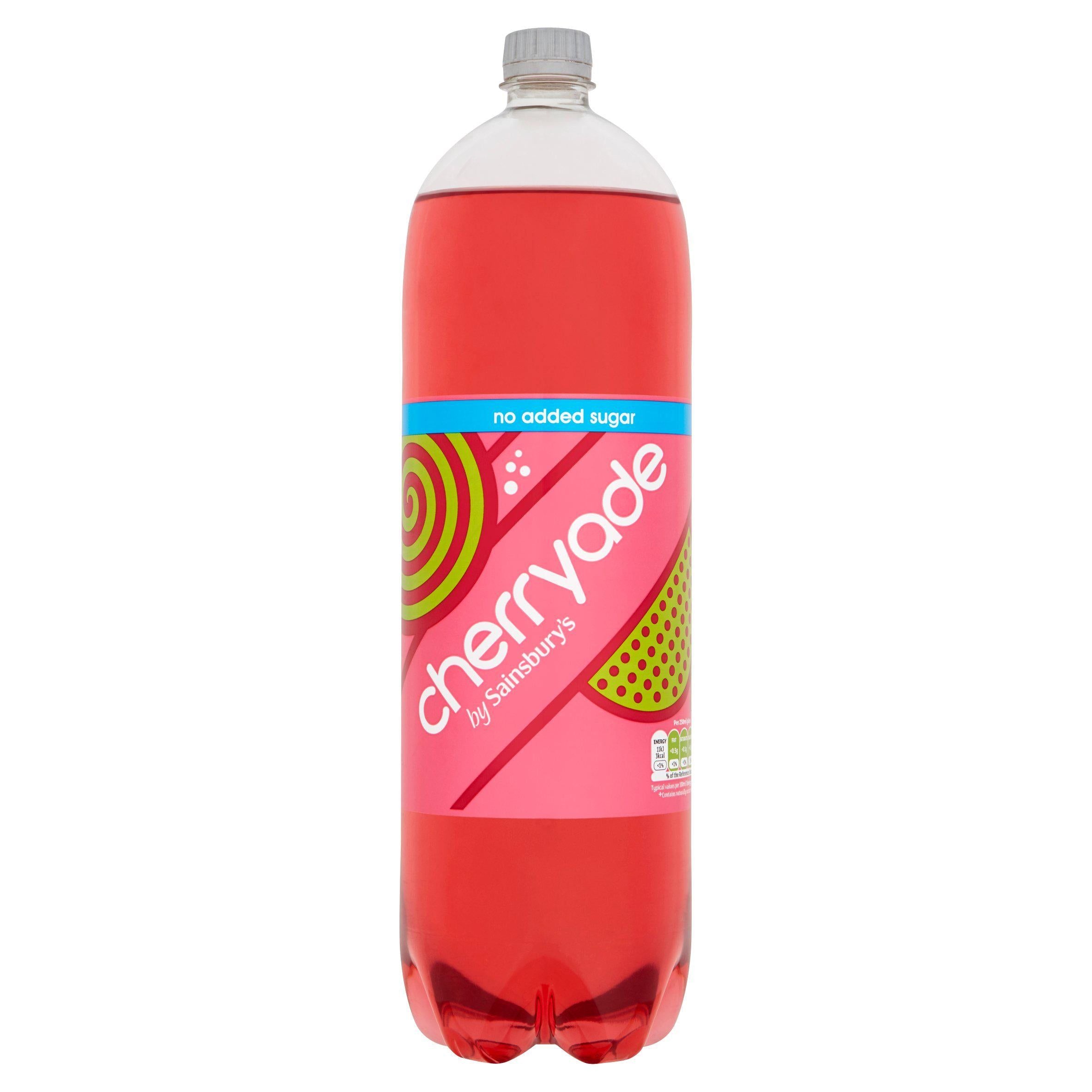 Sainsbury's No Added Sugar Cherryade 2L Fruit flavoured Sainsburys   