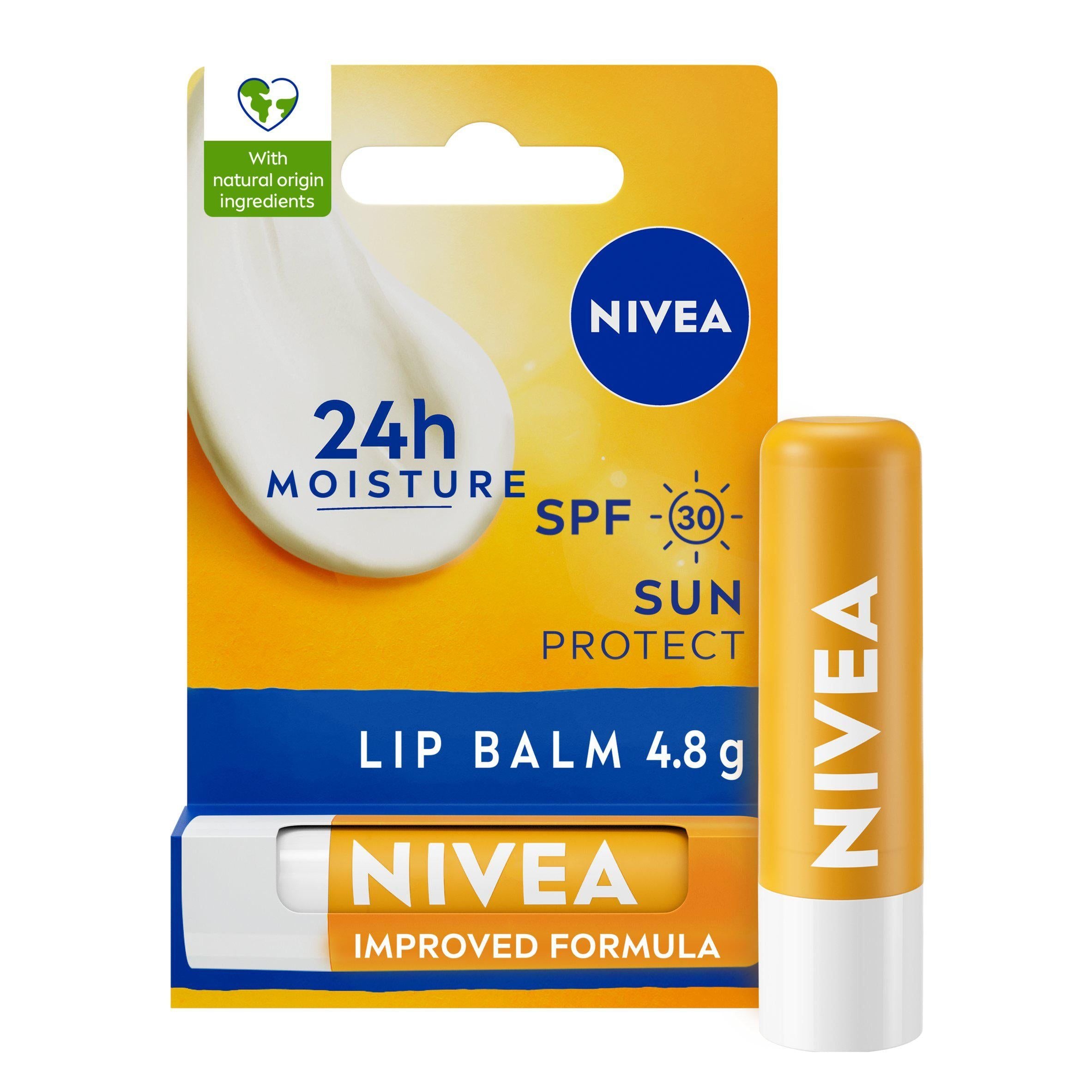 Nivea SUN Lip Balm SPF30 4.8g GOODS Sainsburys   