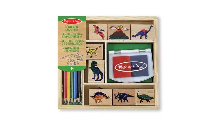 Melissa & Doug Wooden Dinosaur Stamp Set GOODS Argos