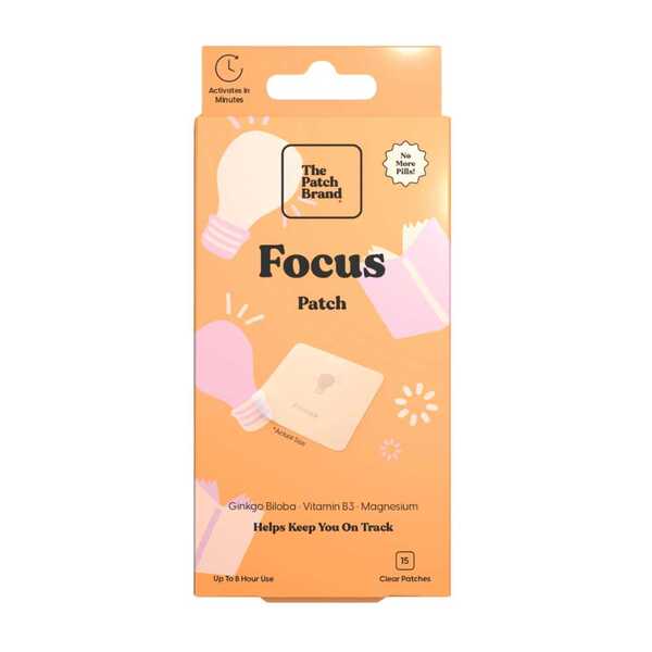 The Patch Brand Focus Vitamin Patch, 15 patches