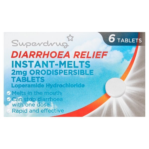 Superdrug Diarrhoea Relief Tablets Instants x6