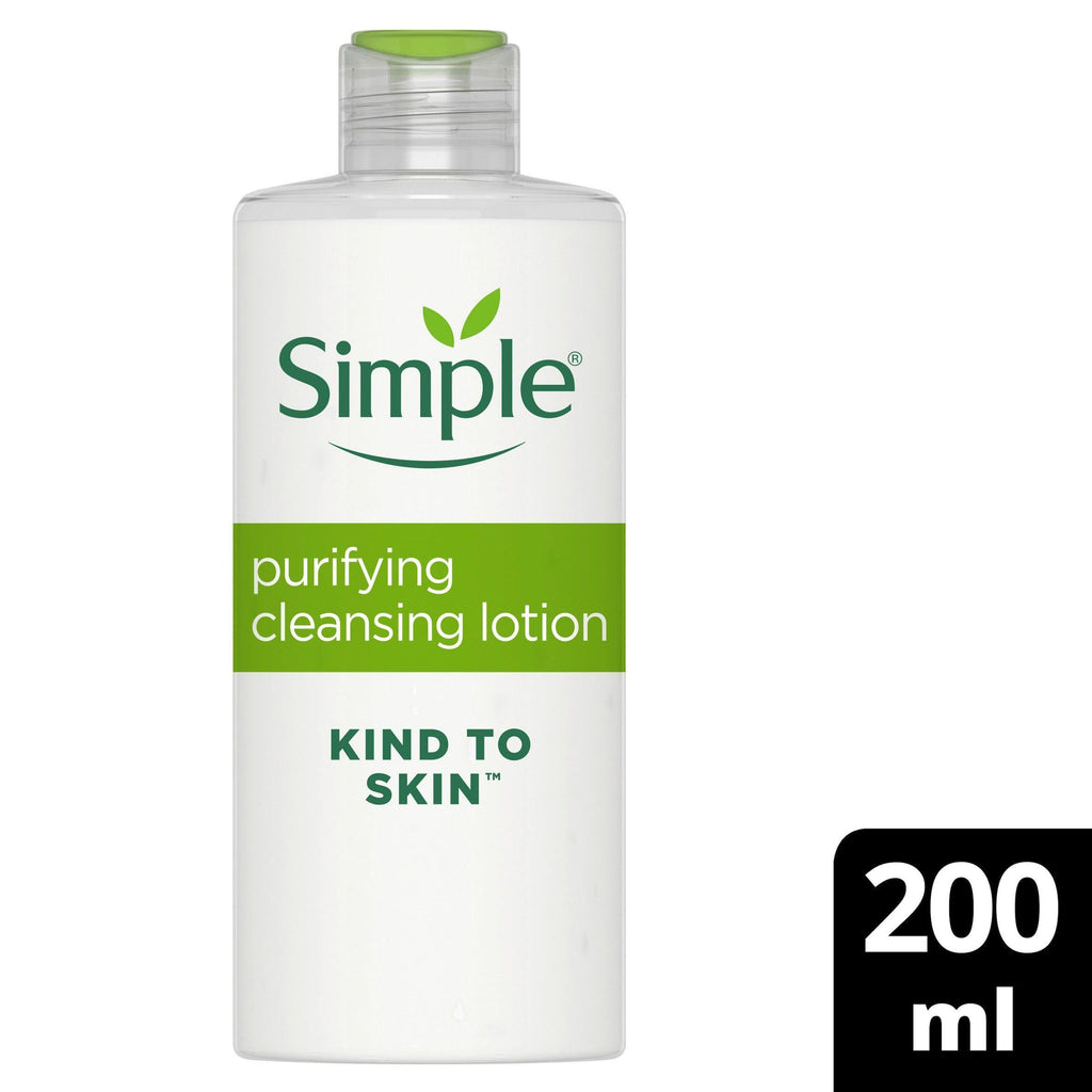 Simple Kind To Skin Purifying Cleansing Lotion for Sensitive Skin 200ml