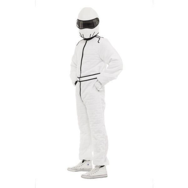 Orion Costumes White Race Suit and Helmet Standard