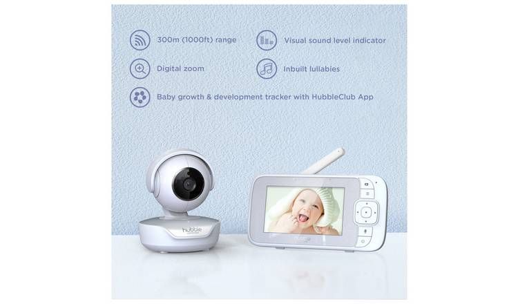 Hubble Nursery 4.3inch View Select Video Baby Monitor