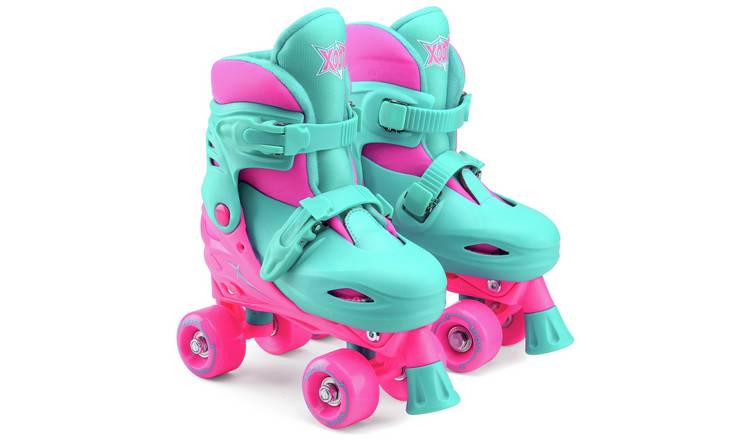 Xootz Adjustable Quad Skates - Pink