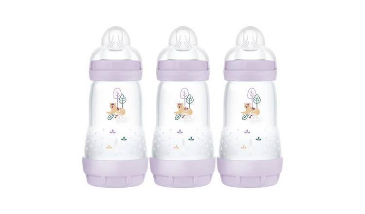 MAM Easy Start Anti-Colic 260ml Baby Bottle 3 Pack - Lilac GOODS Argos