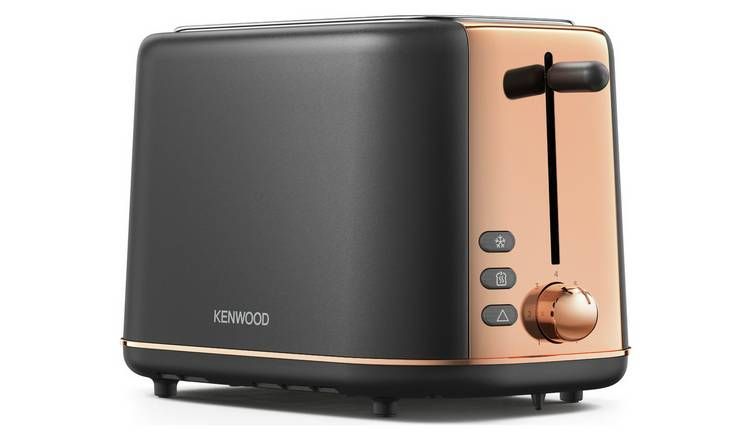 Kenwood TCP05.C0DG Abbey Lux 2 Slot Toaster - Dark Grey/Gold