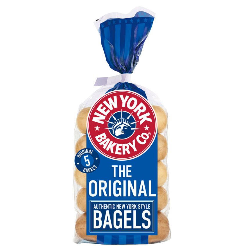 New York Bakery Co The Original Plain Bagels