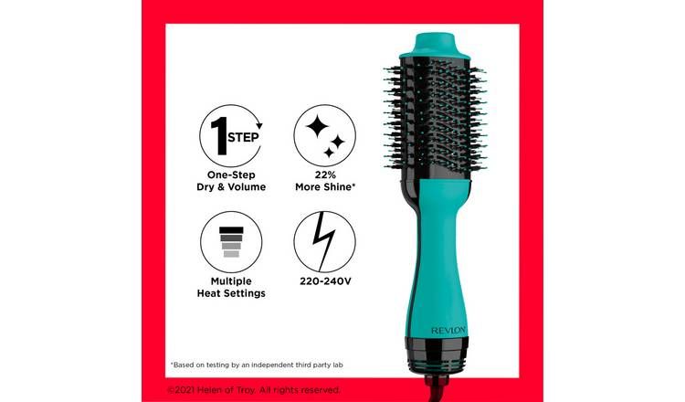 Revlon RVDR5222TUK One-Step Hair Dryer and Volumiser Teal GOODS Argos