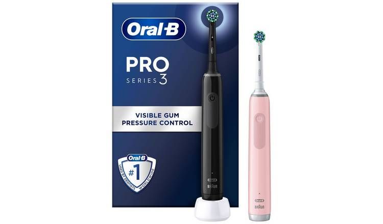 Oral-B Pro 3 3900 Cross Action Electric Toothbrush Duo Pack GOODS Argos