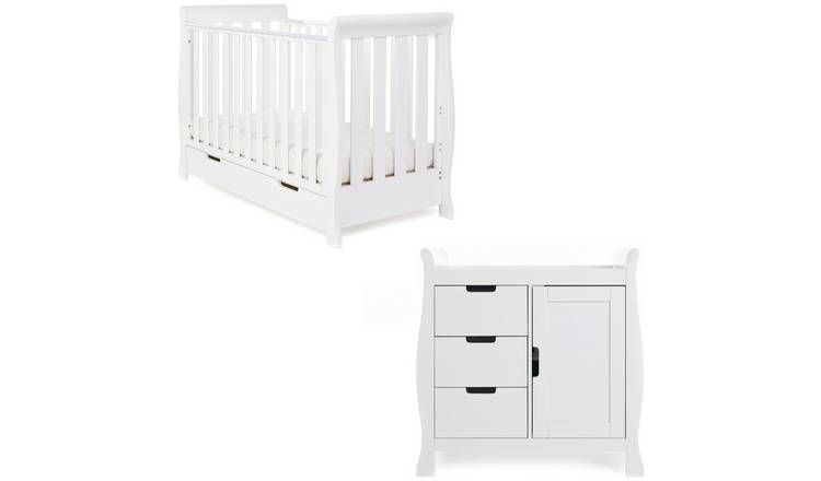 Obaby Stamford Mini Sleigh 2 Piece Nursery Set - White GOODS Argos