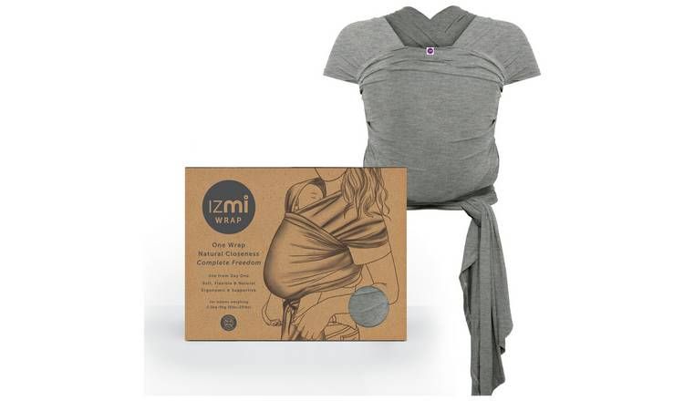 Izmi Essential Baby Wrap - Mid Grey