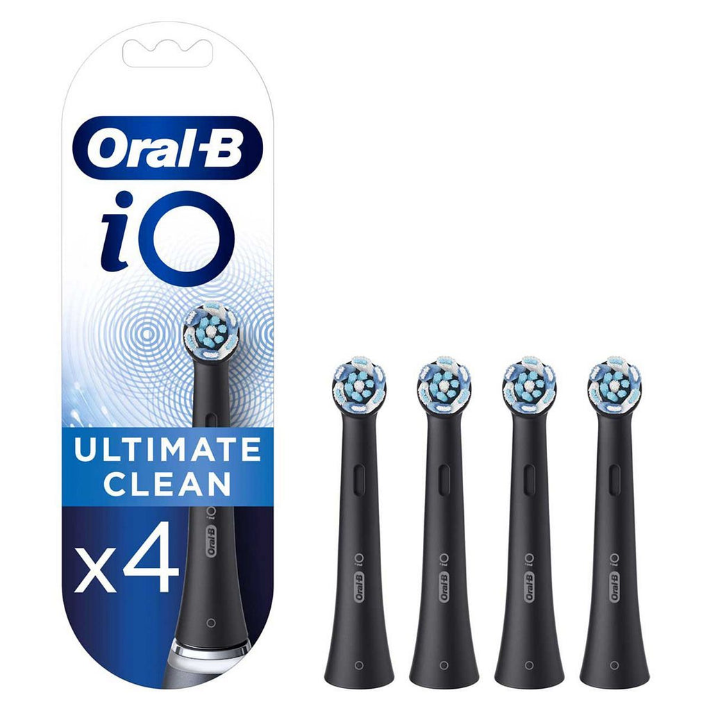 Oral-B iO™ Ultimate Clean Black Replacement Electric Toothbrush Heads 4 Pack