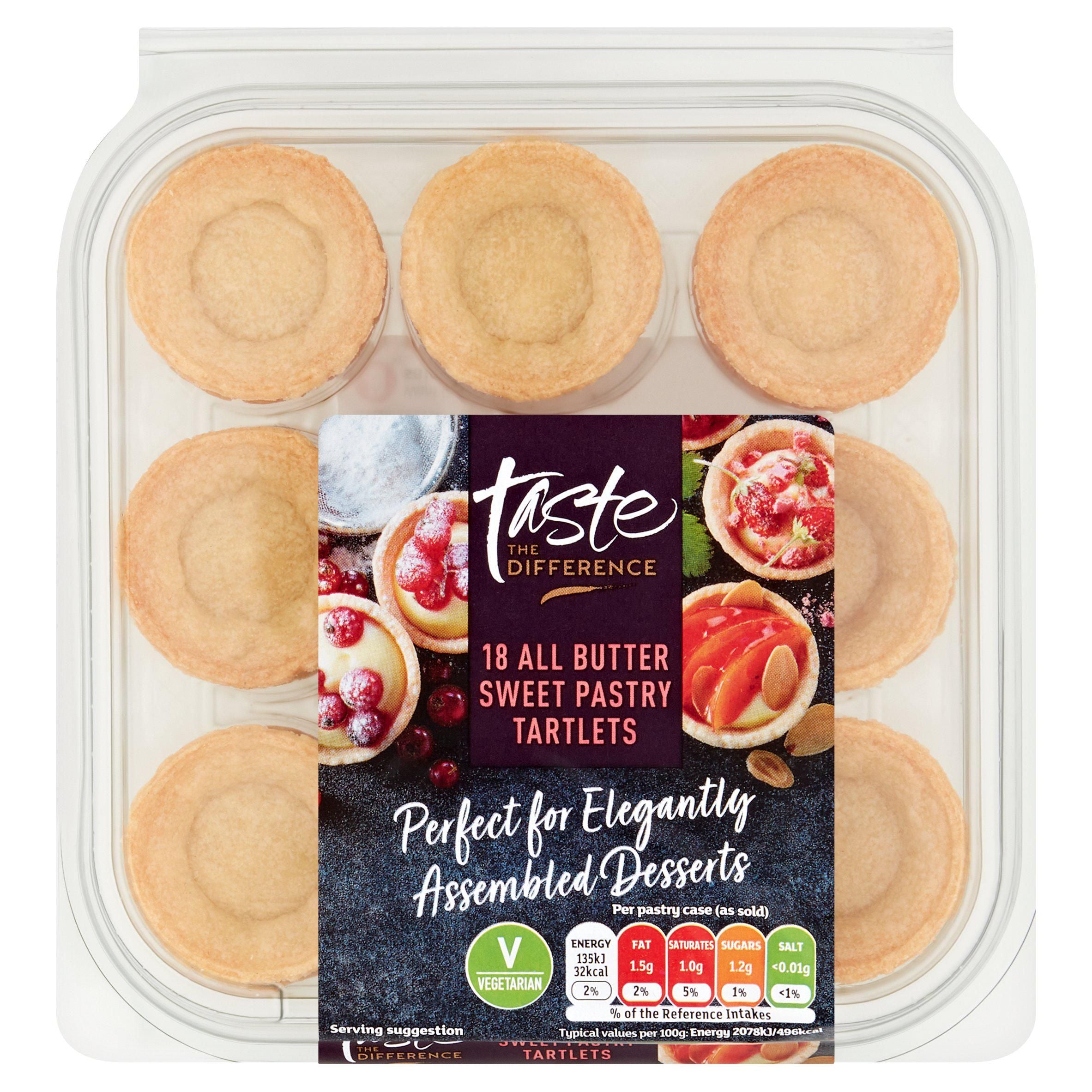 Sainsbury's Butter Sweet Pastry Tartlets, Taste the Difference x18 117g GOODS Sainsburys   