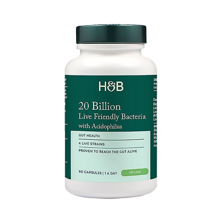 Holland & Barrett Live Friendly Bacteria 20 Billion 60 Capsules