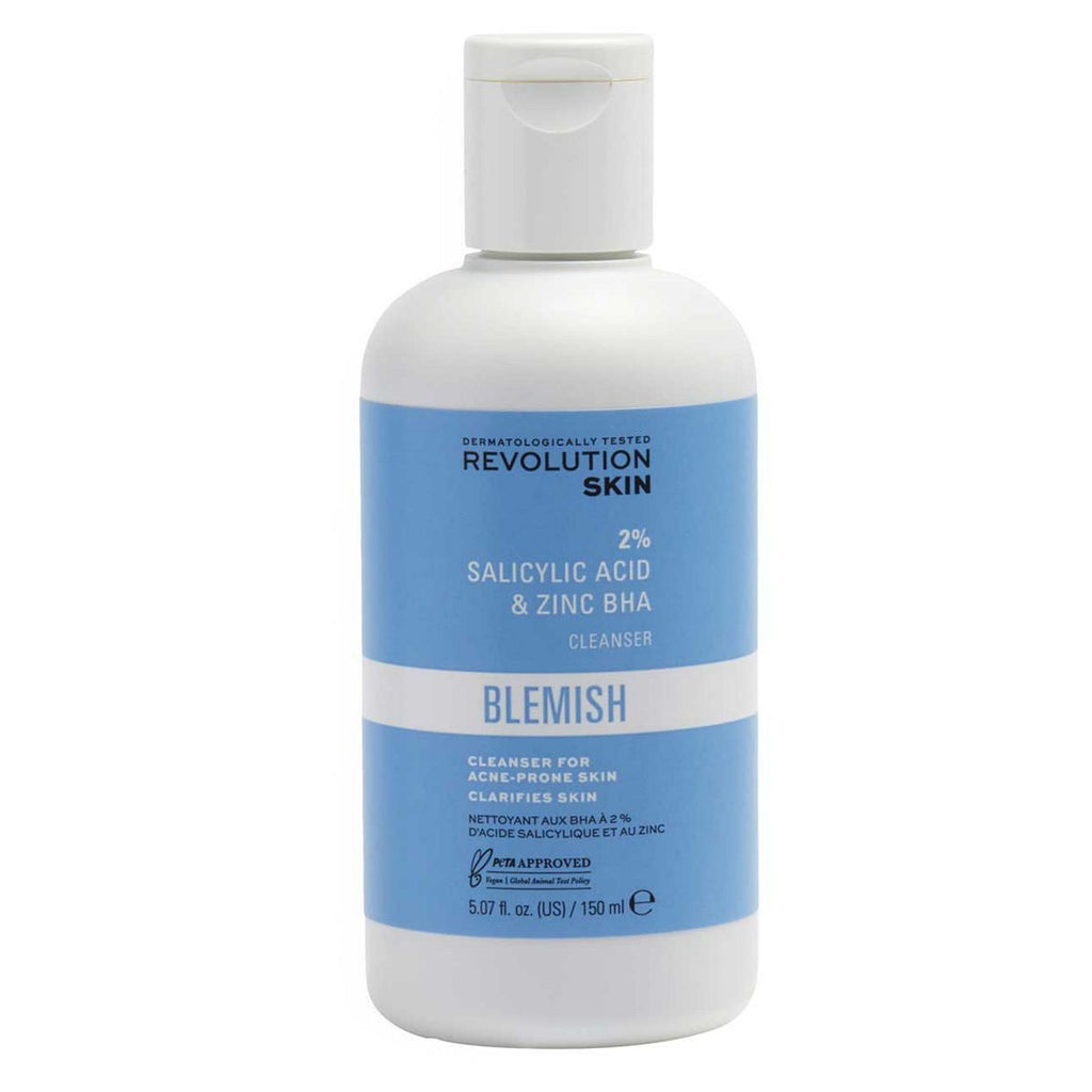 Revolution Skincare 2% Salicylic Acid & Zinc BHA Anti Blemish Cleanser 150ml