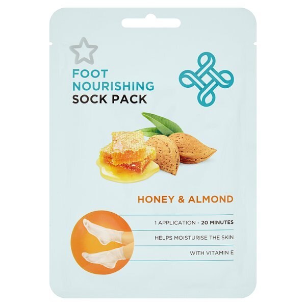 Superdrug Honey and Almond Nourishing Foot Mask & Foot Socks GOODS Superdrug   