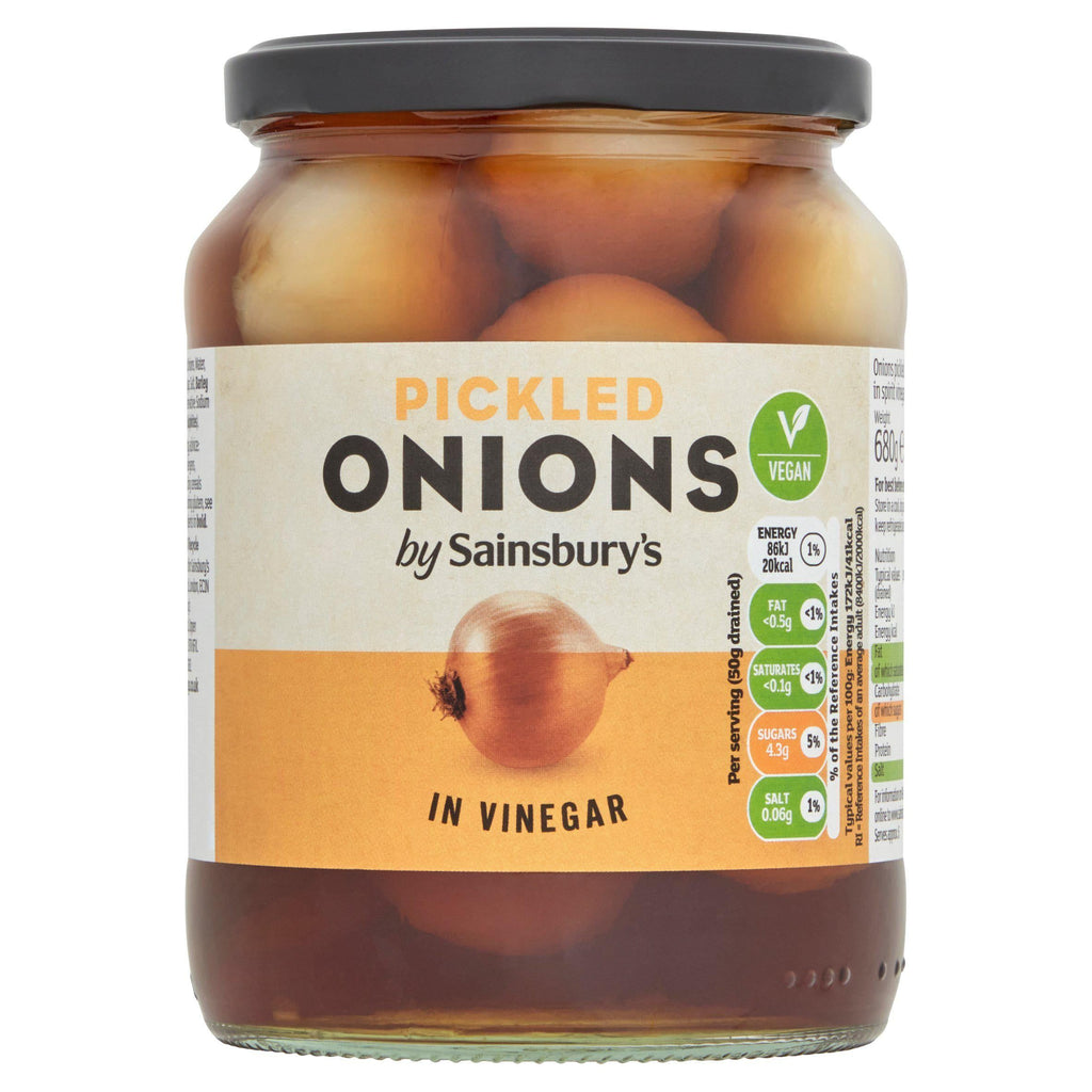 Sainsbury's Pickled Onions in Vinegar 680g (310g*)