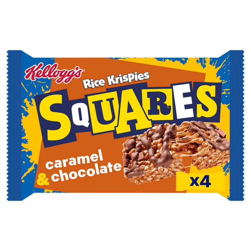 Kellogg's Rice Krispies Squares Curious Caramel &amp; Chocolate Snack Bars