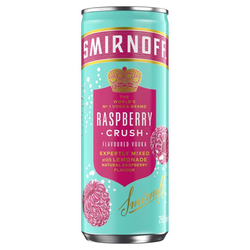 Smirnoff Raspberry Crush & Lemonade Ready To Drink Premix Can