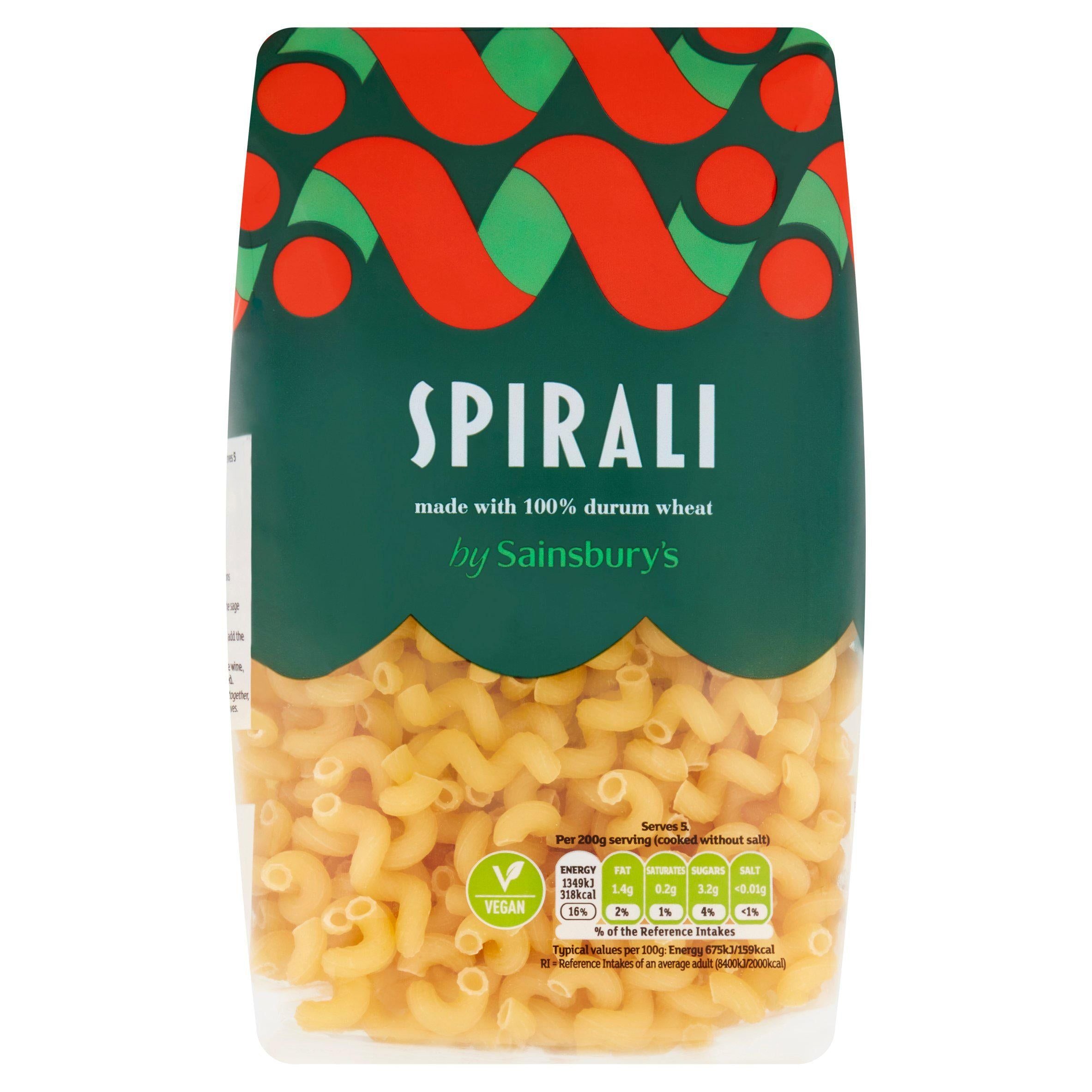 Sainsbury's Spirali Pasta 500g Pasta Sainsburys   