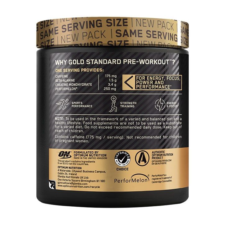 Optimum Nutrition Gold Standard Pre Workout Kiwi 330g Pre Workout Supplements Holland&Barrett