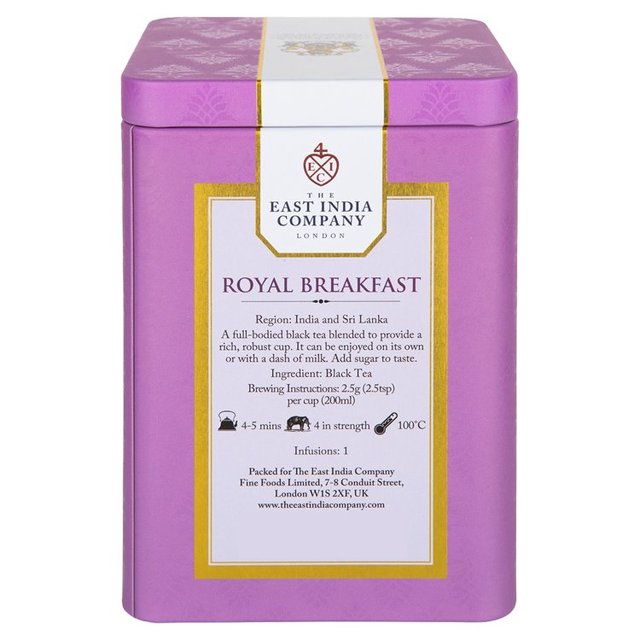 The East India Company Royal Breakfast Black Loose Leaf Tea Caddy   125g GOODS M&S   