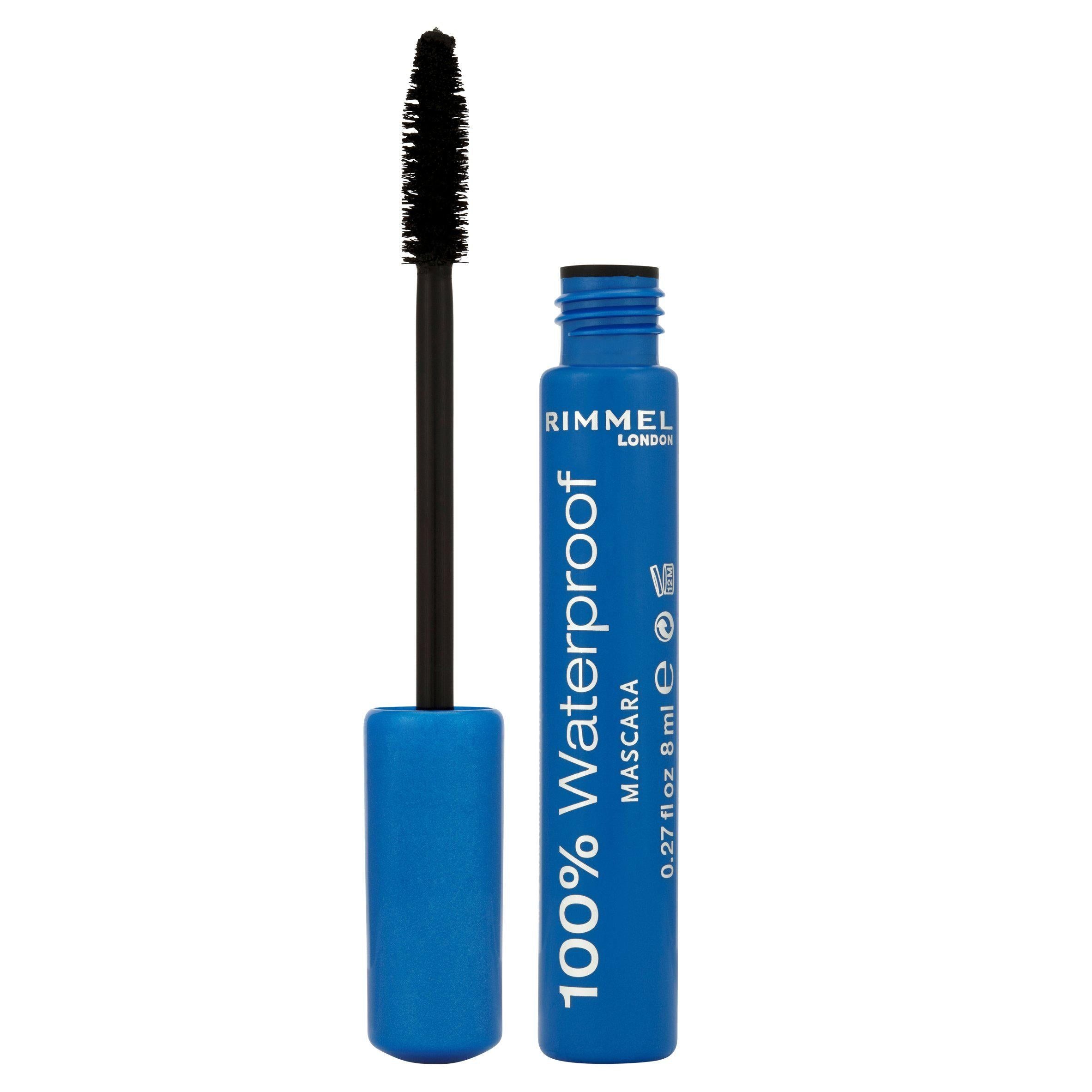 Rimmel 100% Waterproof Mascara Black All Sainsburys   