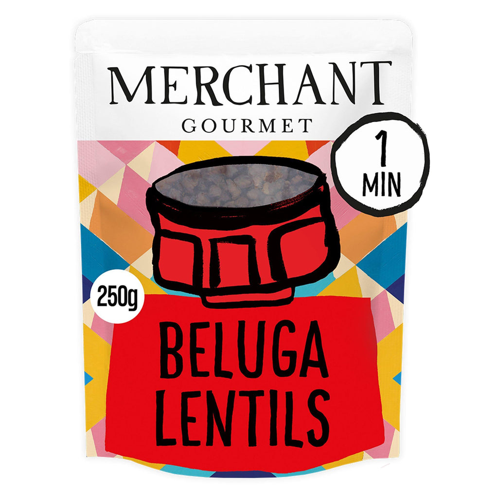 Merchant Gourmet Microwave Ready to eat Beluga Lentils 250g