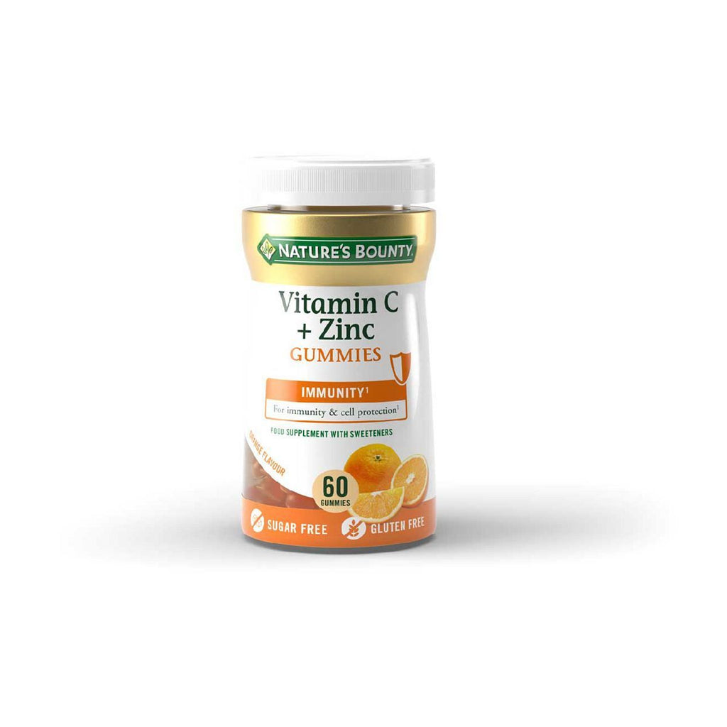 Nature's Bounty Vitamin C + Zinc (Sugar Free) Gummies - Pack of 60