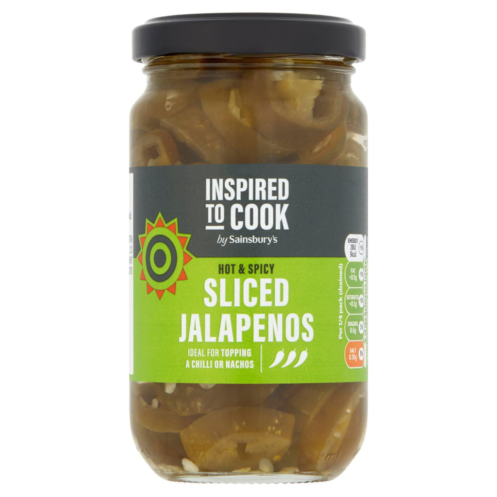 Sainsbury's Sliced Jalapenos, Inspired to Cook 200g (90g*)