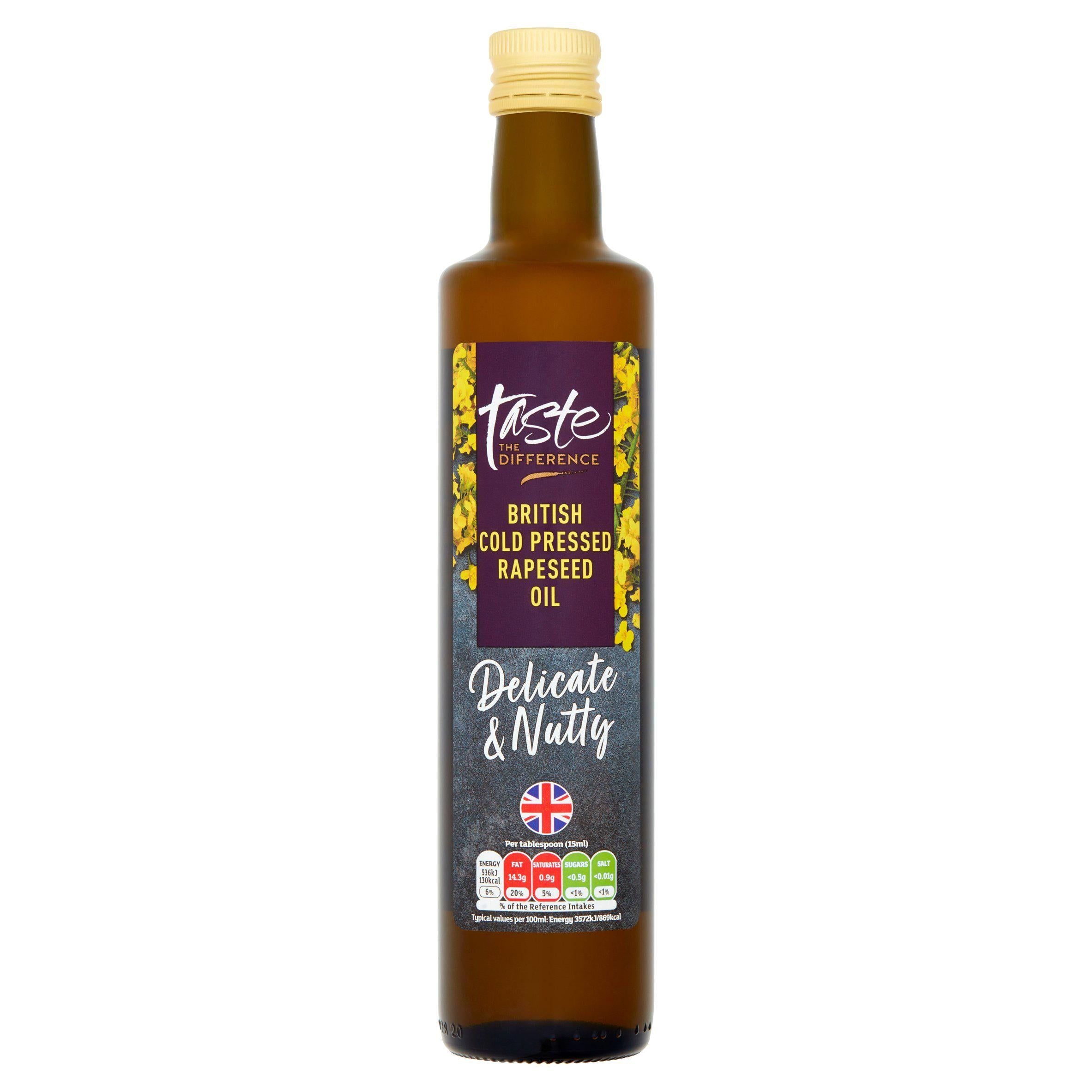 Sainsbury's British Cold Pressed Rapeseed Oil, Taste the Difference 500ml oils Sainsburys   