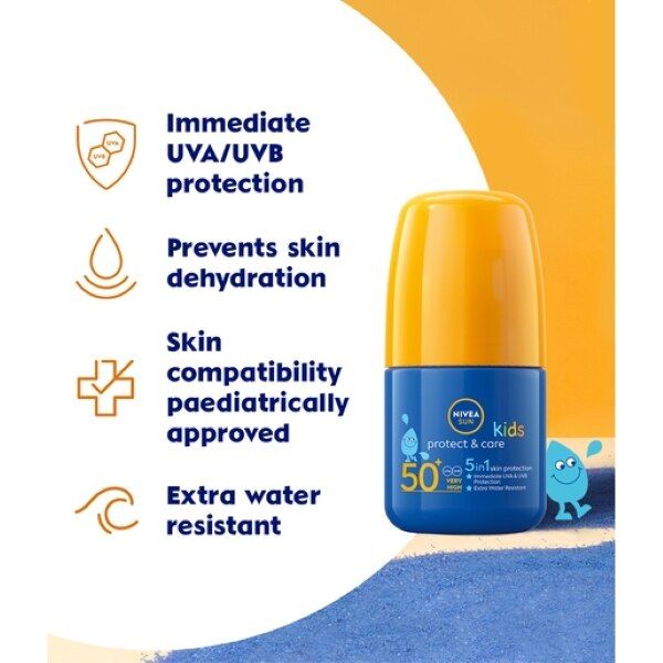 NIVEA SUN Kids Suncream Roll-On SPF 50+, 50ml GOODS Superdrug   