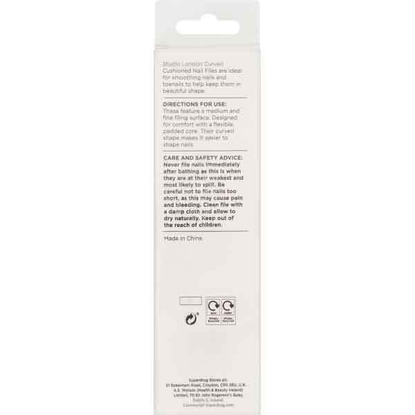 Studio London Curved Shaper File x 2 GOODS Superdrug   