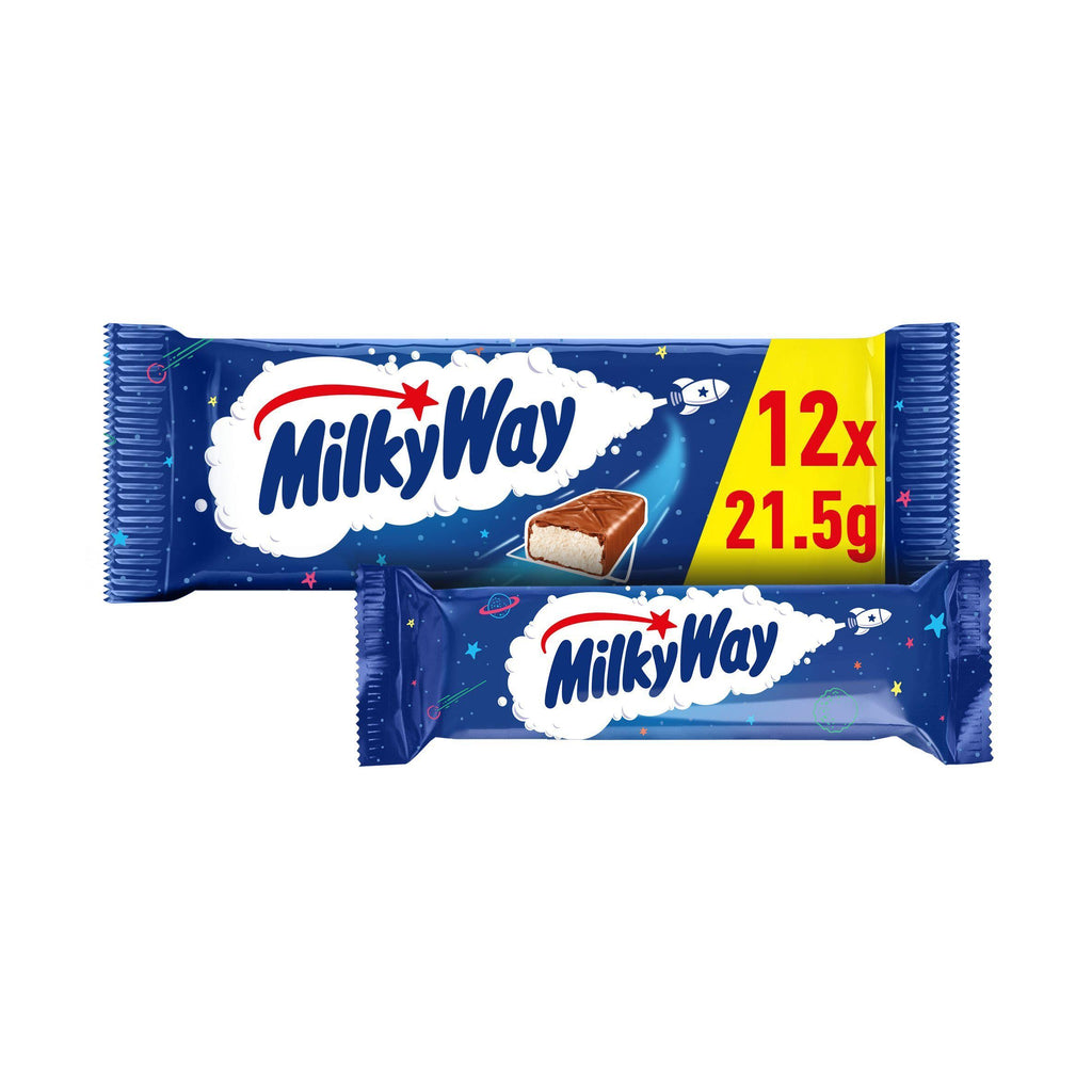 Milky Way Nougat & Milk Chocolate Snack Bars Multipack 12x21.5g