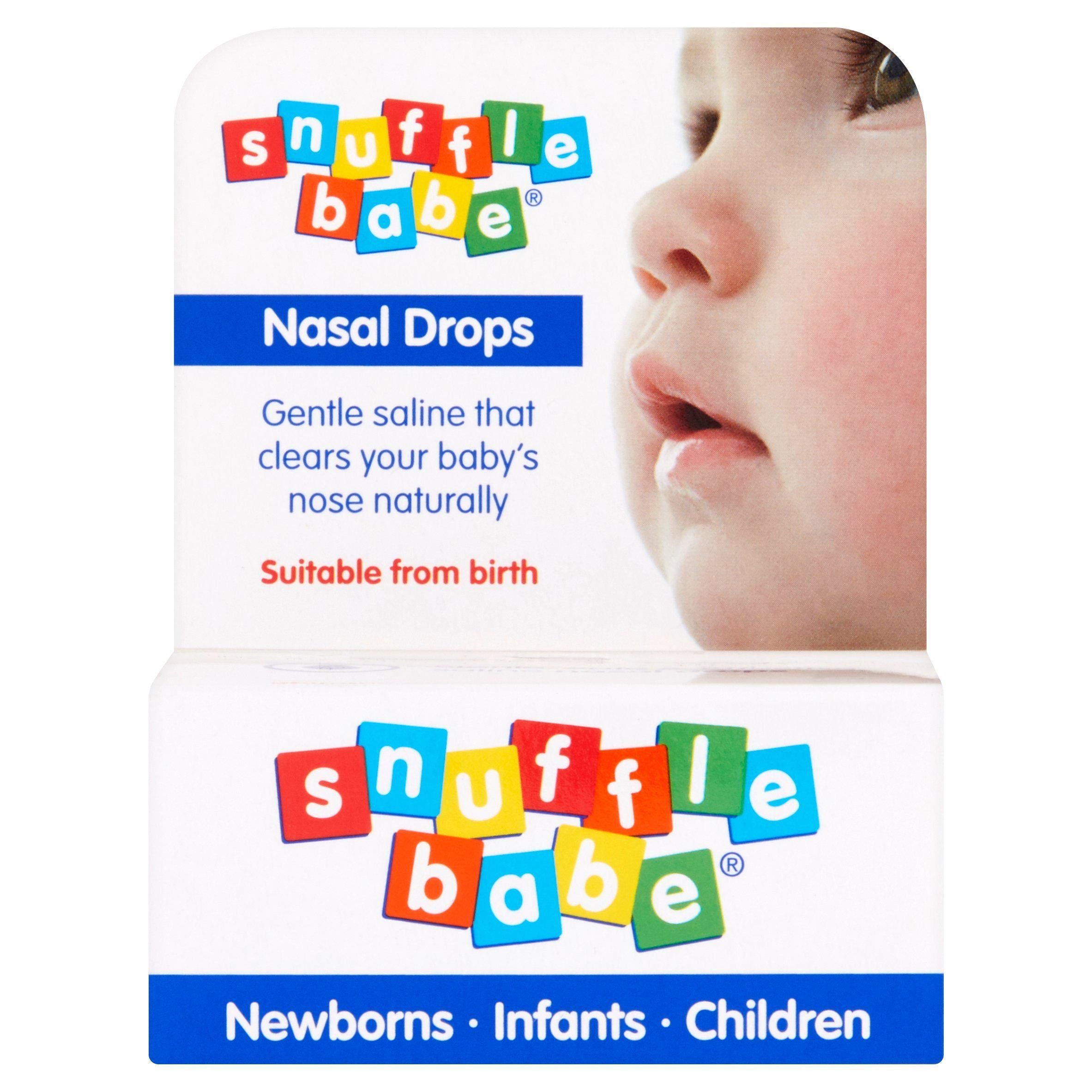 Snuffle Babe Saline Nasal Drops 10ml toiletries Sainsburys   