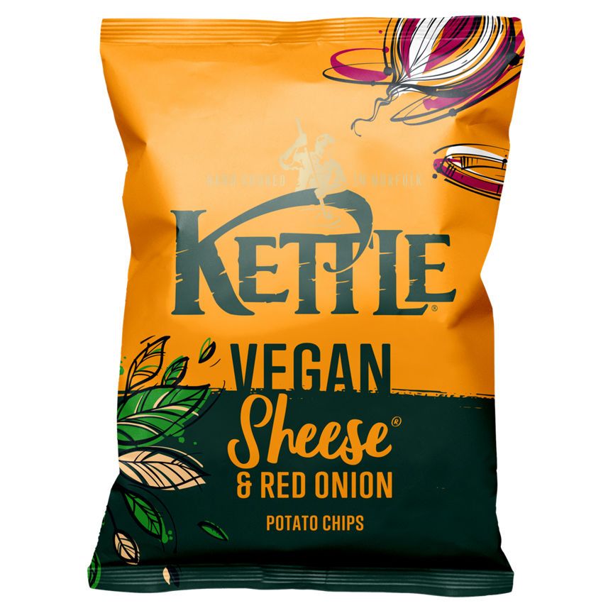 Kettle Vegan Sheese &amp; Red Onion Sharing Crisps