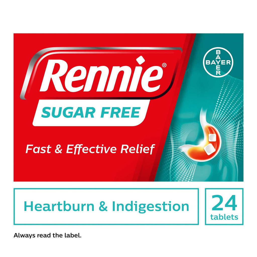 Rennie Sugar Free Spearmint Flavour Chewable Tablets x24