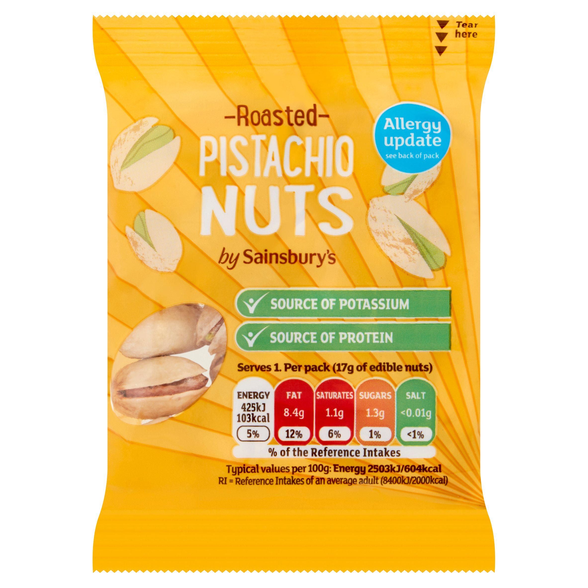 Sainsbury's Pistachio Nuts 35g GOODS Sainsburys   