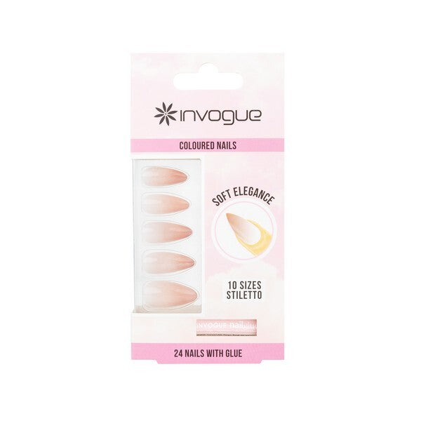 Invogue Soft Elegance Stiletto Nails (24 Pieces) GOODS Superdrug   