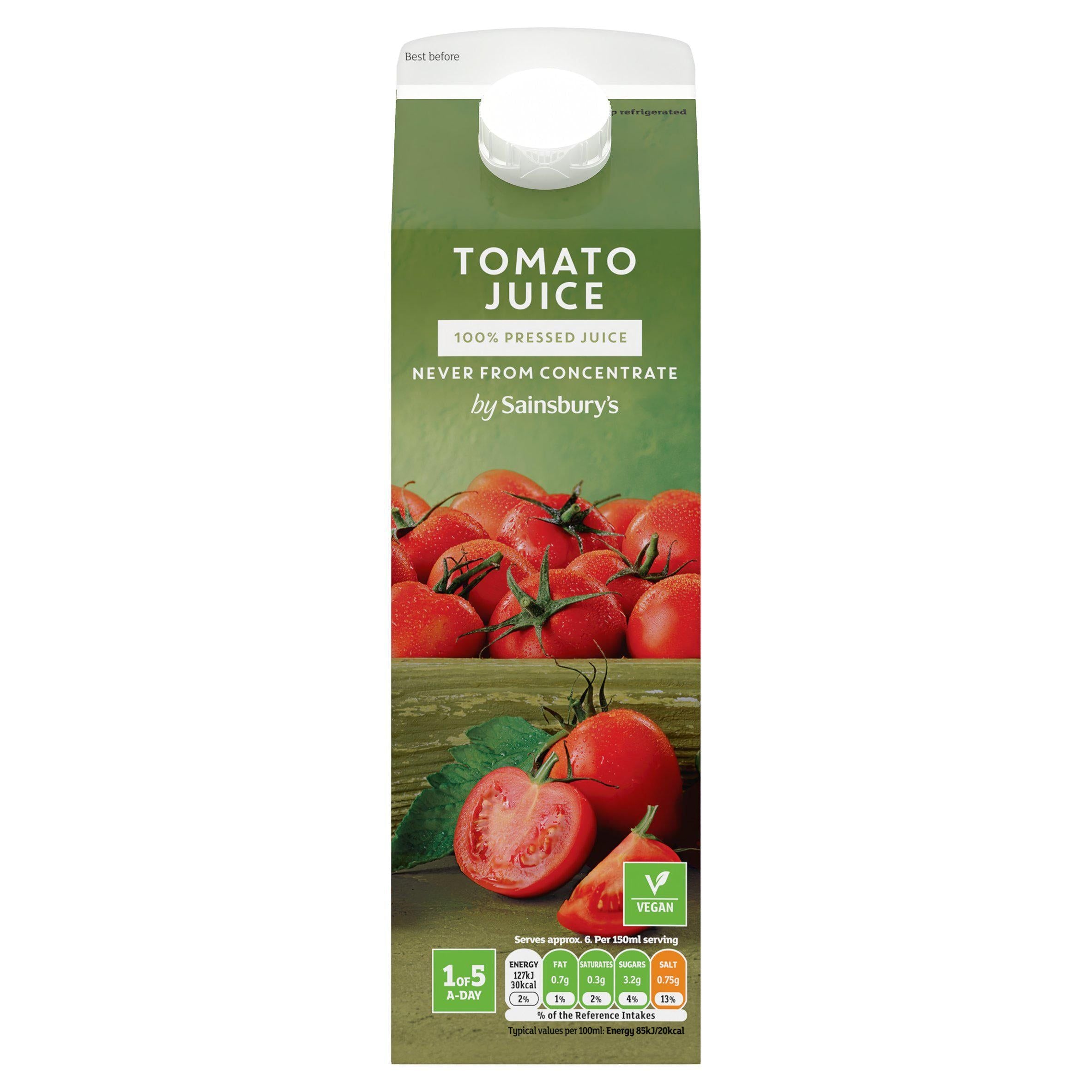 Sainsbury's Tomato Juice, Not From Concentrate 1L GOODS Sainsburys   