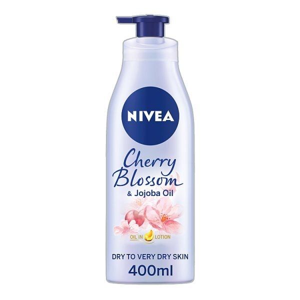 NIVEA Cherry Blossom & Jojoba Oil Body Lotion 400ml GOODS Superdrug   