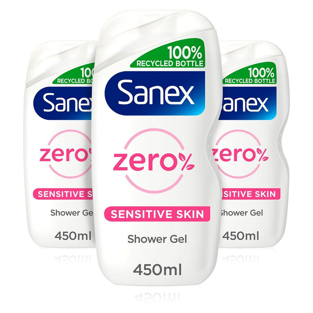 Sanex Zero % Sensitive Skin Shower Gel Bundle