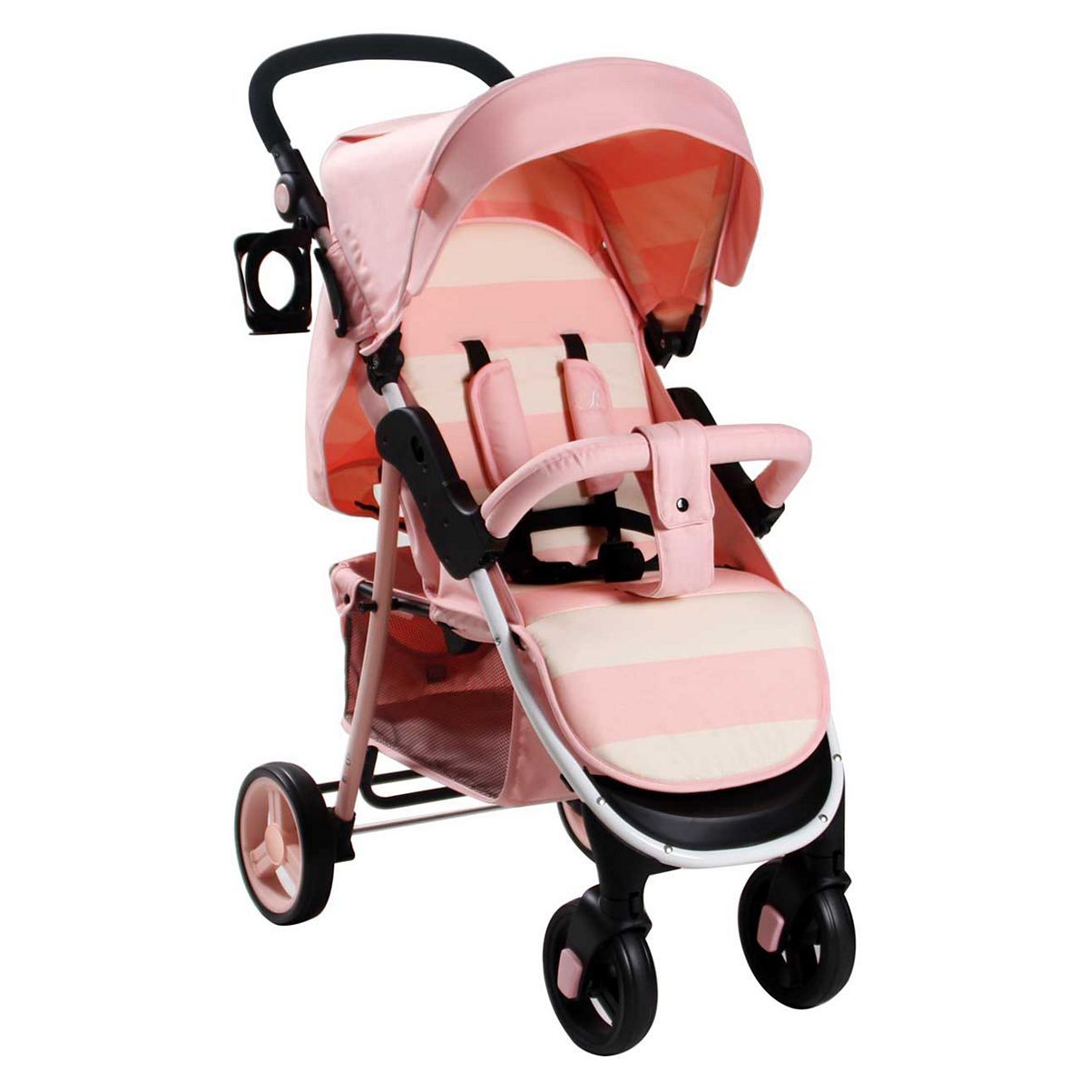 My Babiie Billie Faiers MB30 Pushchair - Pink Stripes GOODS Boots   